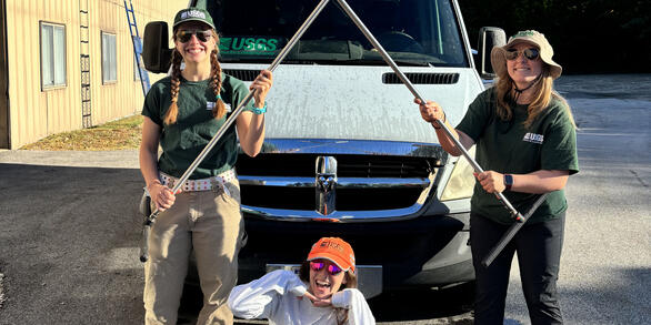 Members of the Connecticut Soils PFAS Team before going on a field test.