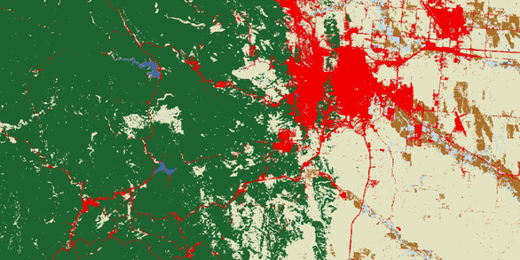 Animation of land change in the Black Hills