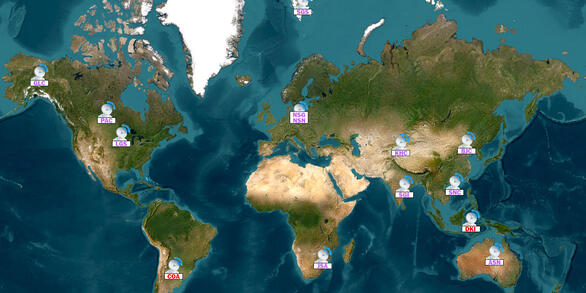 Active Landsat International Ground Stations