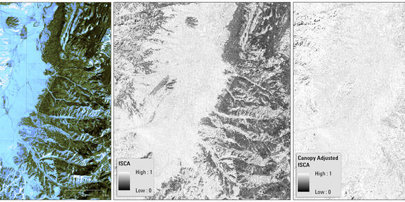 Example of the Landsat Collection 2 Fractional Snow Covered Snow product