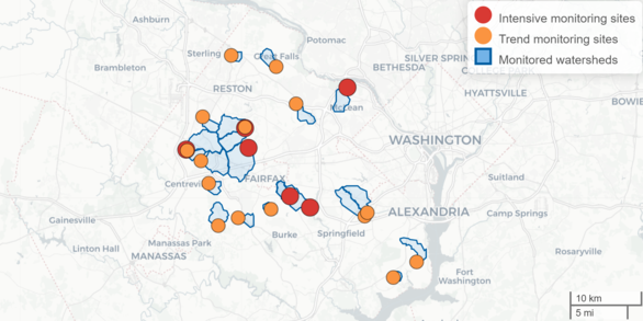 Fairfax County, VA Surface Water Monitoring Network