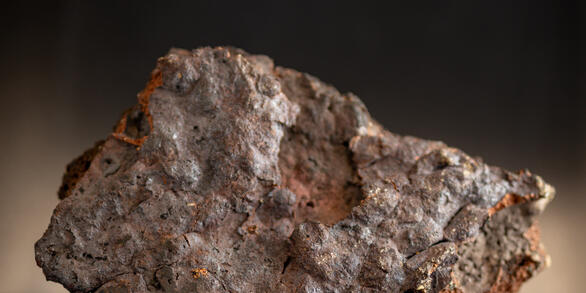 Isolated blister copper specimen from the USGS mineral collection.