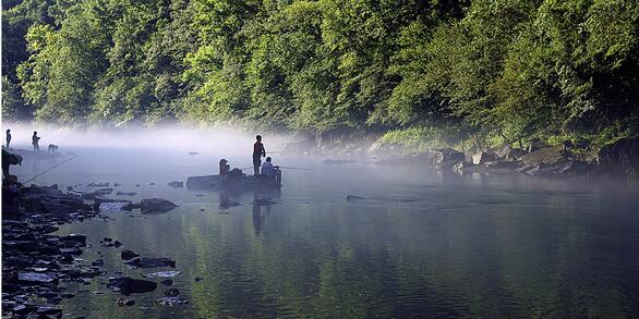 Fishing off rock