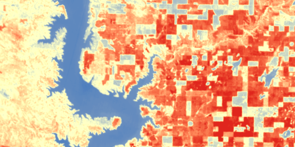Landsat Surface Temperature Science Product Example