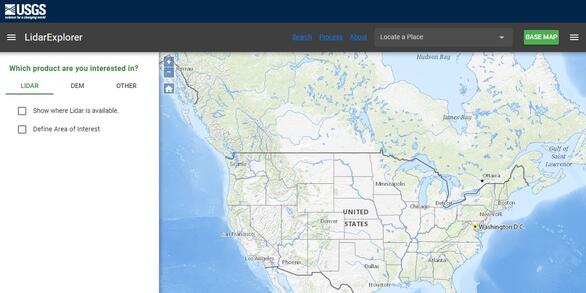 EarthMRI - Lidar Explorer