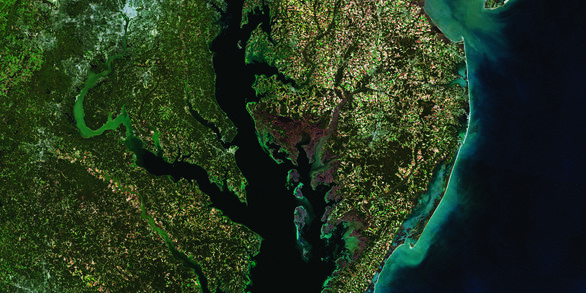 Chesapeake Bay 2014 Landsat imagery 