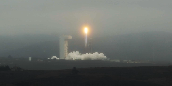 color photo of Landsat 9 launch
