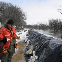 Image: Media Interview about USGS Flooding Efforts 