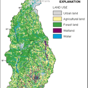 Land Use Map, Apalachicola-Chattahoochee-Flint River Basin 
