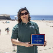 Andy O'Neill with the CSBPA Joe Johnson Outstanding Service Award