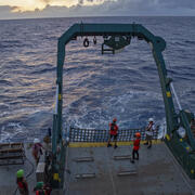 Image showing the back deck of the Kilo Moana during the Hawaii Abyssal Nodules Expedition