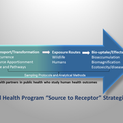 image showing an arrow depicting environmental contaminant research