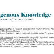 Title slide for EMA Friday's Findings webinar: Indigenous Knowledge - Providing Insight into Climate Change