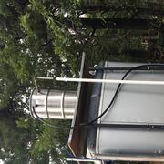 Silver trailer sitting outside