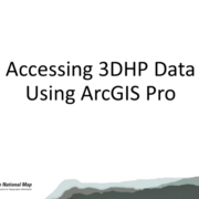 Title card of The National Map training video  