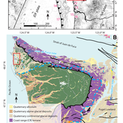 Map showing North Cascadia regional tectonic setting