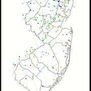Map of Flow conditions in New Jersey