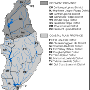 Physiographic Provinces of the Apalachicola-Chattahoochee-Flint River Basin