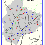 Groundwater Land Use Sites Map, Apalachicola-Chattahoochee-Flint River Basin
