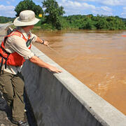 September 2009 Flooding Sweetwater Creek at Interstate 20, Lithia Springs, Georgia