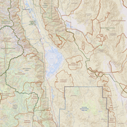 250K Topo map over the Death Valley region in California. Made in topoBuilder.