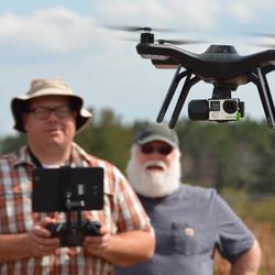 Jeb Brown flying an Unmanned Aerial System
