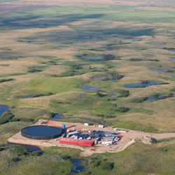 laboratory and survey experiments Picture of oil and gas development and associated activities along with wetlands in the Prairie Pothole Region..