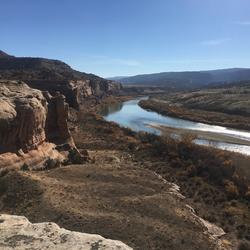 The Colorado River near Grand Junction, Colorado. 