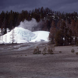 Ice cone at Porkchop Geyser in March 1989