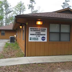 Office building at Stennis Space Center magnetic observatory, Mississippi.