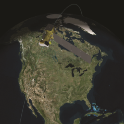 Landsat 8 Satellite Over North America