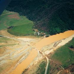 Washed out bridge on the Rio Grande de Arecibo, Puerto Rico after Hurricane Georges, 1998