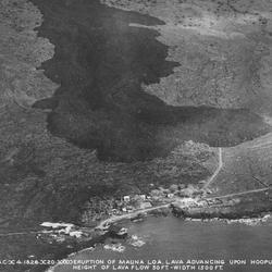 1926 Mauna Loa 'a'ā flow headed for Ho'ōpūloa village | U.S.