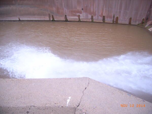 Sumner Outfall flume Area