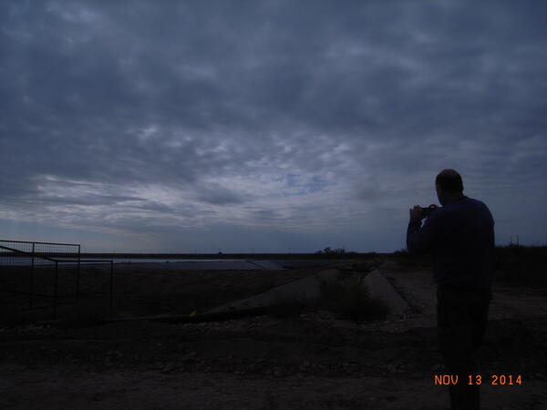 Evaporation ponds at Southwest Salt