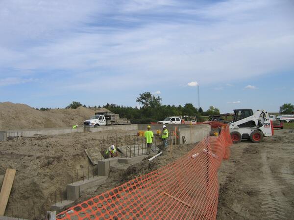 Image: Foundation Walls at Visitor Center