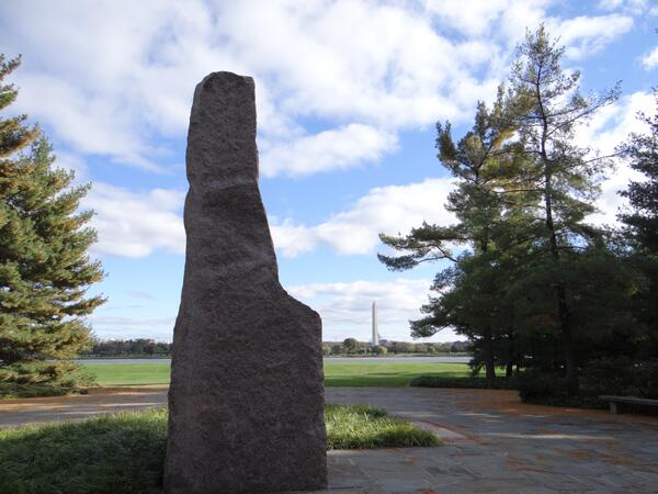Image: Granite Monument at the LBJ Memorial