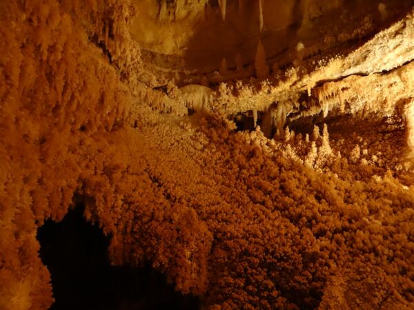 Image: Sheets of Cave Popcorn