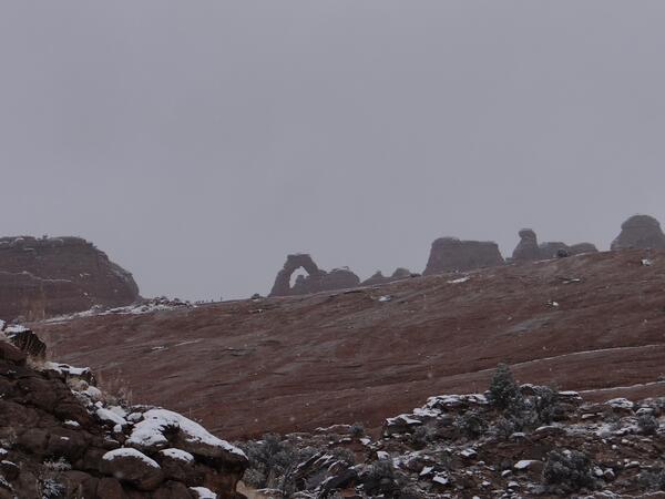 Image: Delicate Arch in the Snow