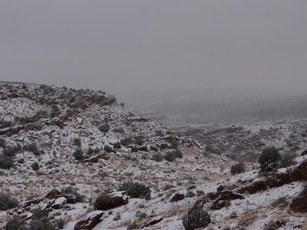Image: Snowy Landscape in Arches National Park