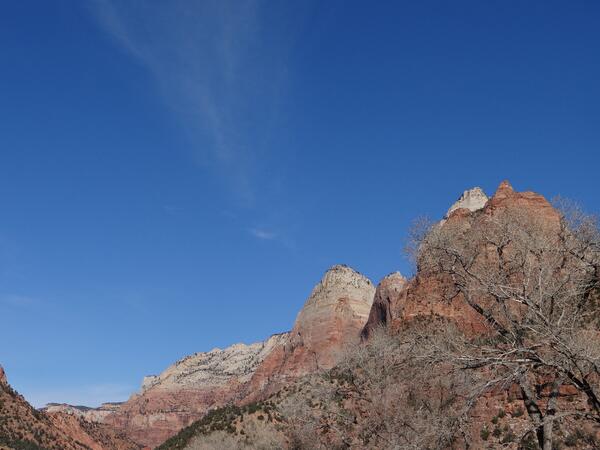 Image: Sandstone Peak in Zion National Park