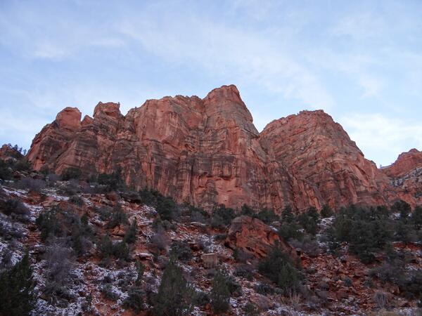 Image: Sandstone Peaks in Zion National Park