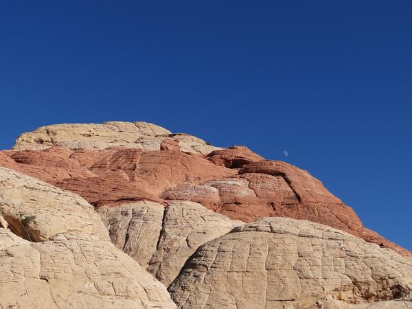 Image: Moonrise over the Calico Tanks