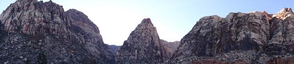 Image: Sunset Panorama in Pine Creek Canyon