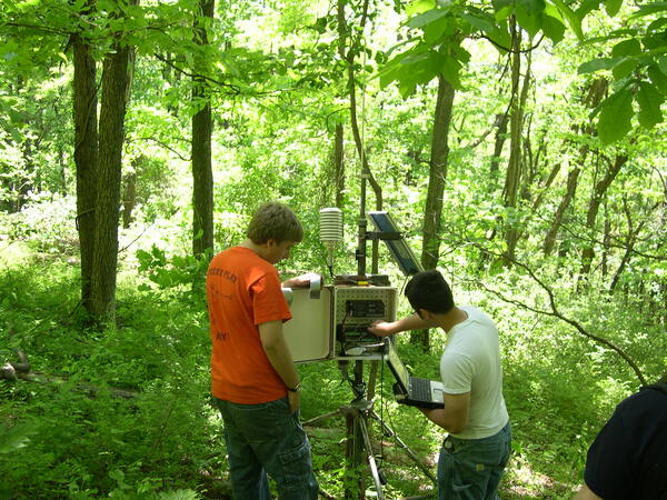Image: Working on Weather Station