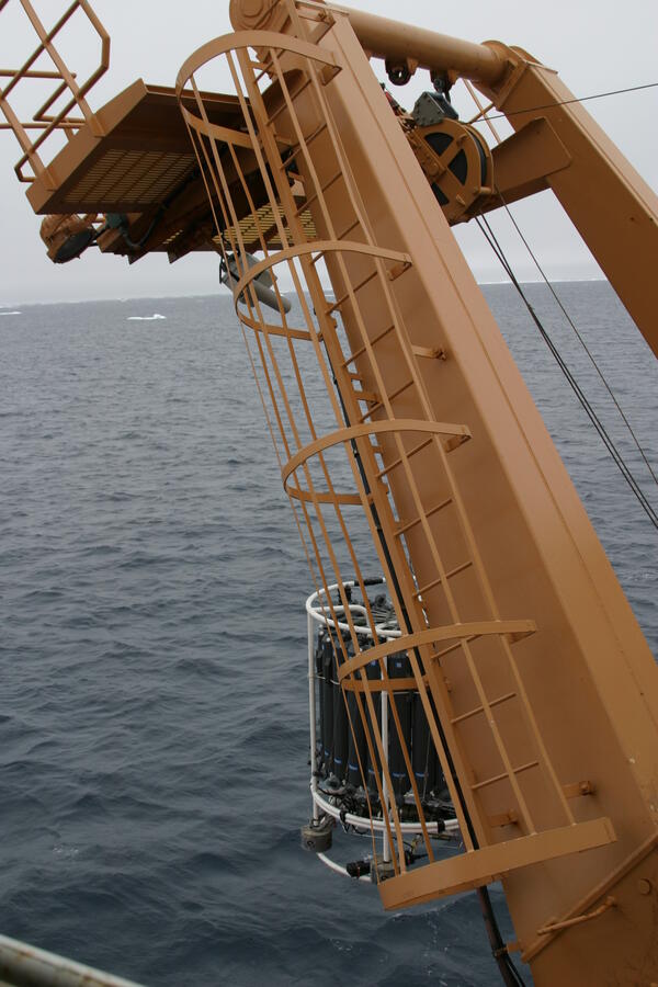 Image: Conductivity Temperature Depth Profiler (CTD) in Arctic Ocean