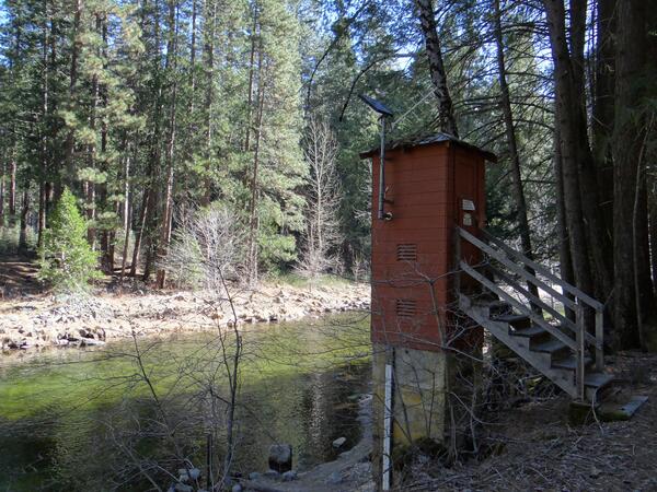Image: USGS Streamgage on Merced River at Pohono Bridge