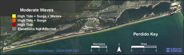Image: Perdido Key moderate waves weather scenario