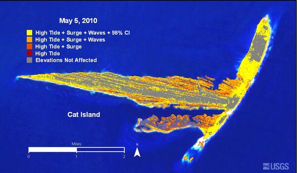 Image: Cat Island Inundation Map