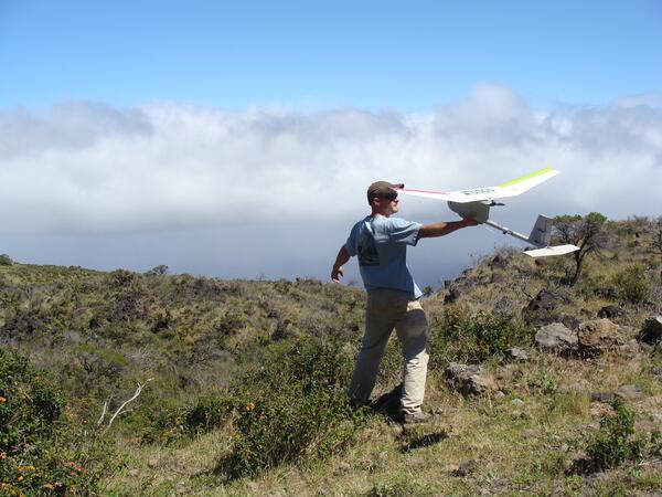 Image: Raven Hand Launch at Haleakala, HI